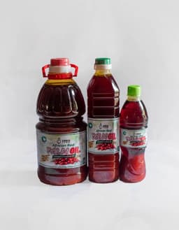 Abbis Farm African Red Palm Oil in 2.5L, 1L and 500ml bottles